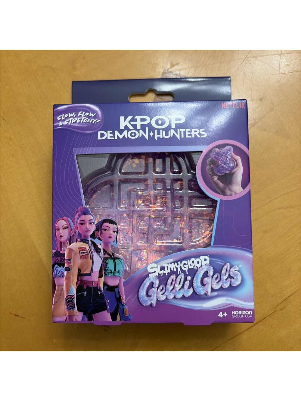 KPop Demon Hunters SlimyGloop Gelli Gels Squeeze Toy-HUNTR/X Five Below Purple